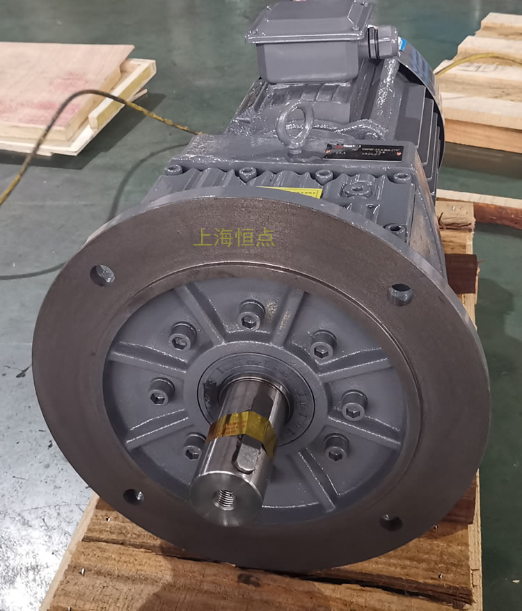 RF87減速機，立式安裝，輸入配電機，實物照片如下